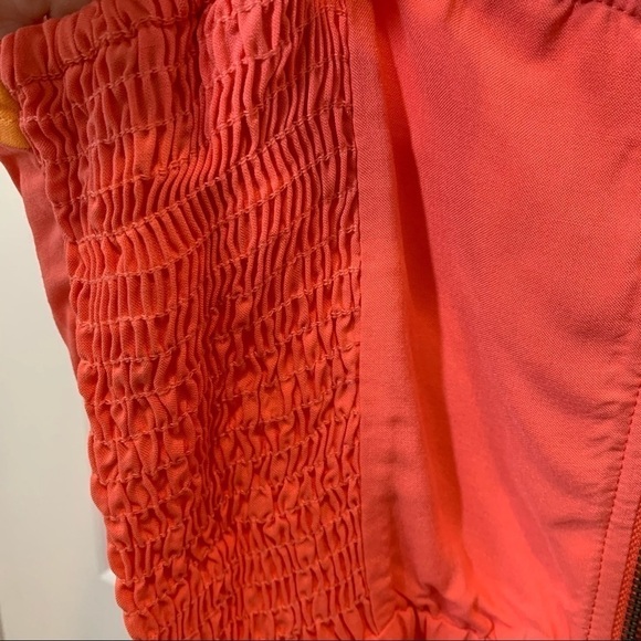 Xhilaration || NWOT Strapless Coral ‘Challis’ Color Block Dress M - Picture 9 of 12